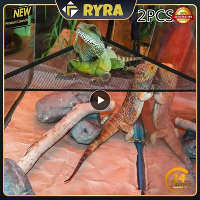 Reptile Habitat Encourage Our Pets To Exercise More Triangle Net Relax Mesh Bed Lizard Gecko Bed Reptile Hammock Solid Comfort