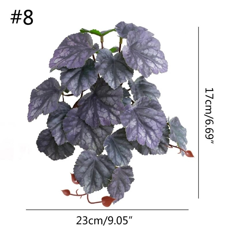 Terraariumitaimed Roomajate kahepaiksete kunstlik taim paakloomade elupaikade kaunistamiseks troopilised lehed 10 Sty