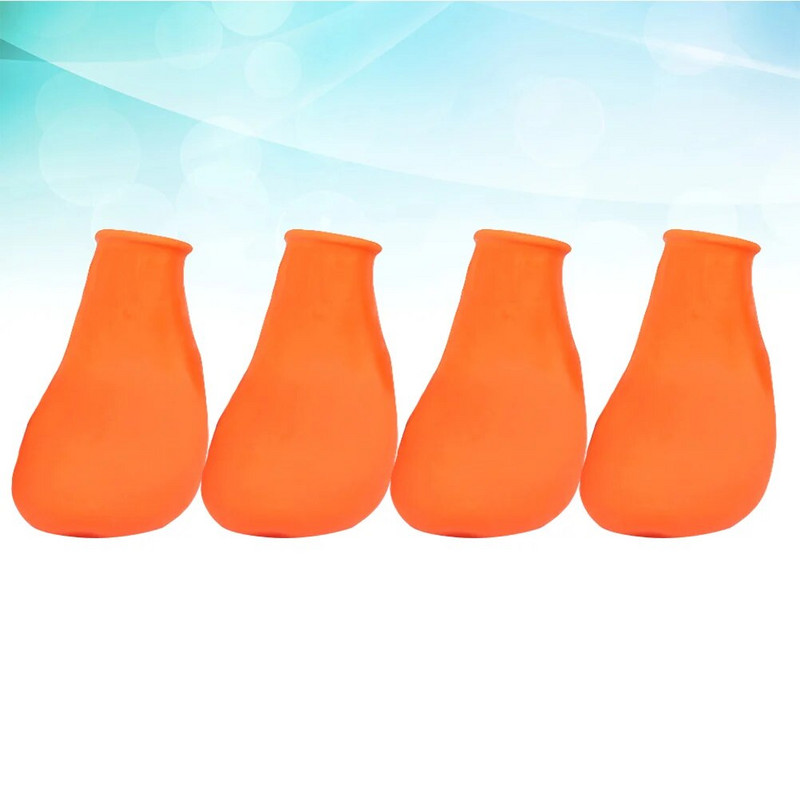 4 kom Puppy Rain Vodootporne neklizajuće gumene cipele za kišu i snijeg Zaštita šapa za srednje i male pse Vanjska obuća