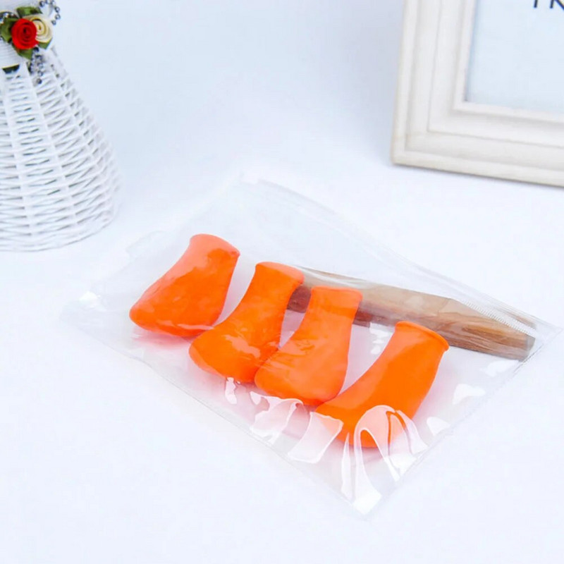 4 kom Puppy Rain Vodootporne neklizajuće gumene cipele za kišu i snijeg Zaštita šapa za srednje i male pse Vanjska obuća