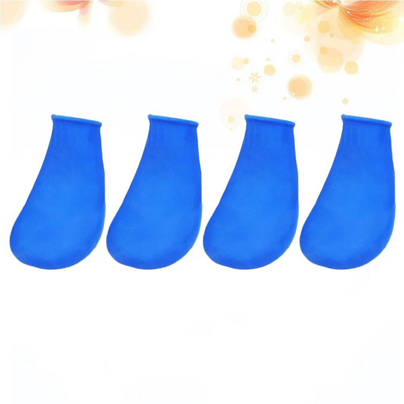 4 kom Puppy Rain Vodootporne neklizajuće gumene cipele za kišu i snijeg Zaštita šapa za srednje i male pse Vanjska obuća