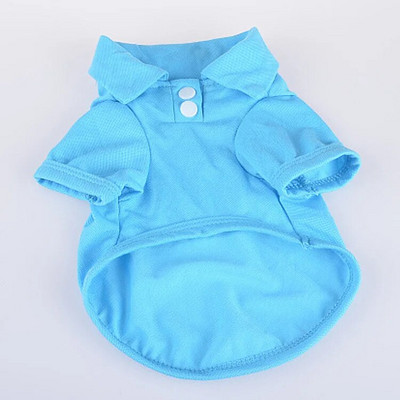 Candy Krāsa Mīlīgs mājdzīvnieku kucēns Polo apkakles krekls suņiem Mazs suns kaķis mājdzīvnieku apģērbs Mode mājdzīvnieku veste apģērbs kostīms rotaļu T-krekls XS-XL