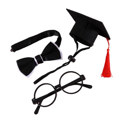 1 set prilagodljivog kreativnog oblačenja, pas, mačka, šešir, ovratnik, naočale, maturalno odijelo, mačka, šešir, šešir, dodaci za kućne ljubimce