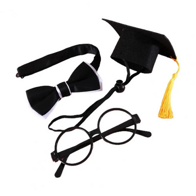 1 set prilagodljivog kreativnog oblačenja, pas, mačka, šešir, ovratnik, naočale, maturalno odijelo, mačka, šešir, šešir, dodaci za kućne ljubimce