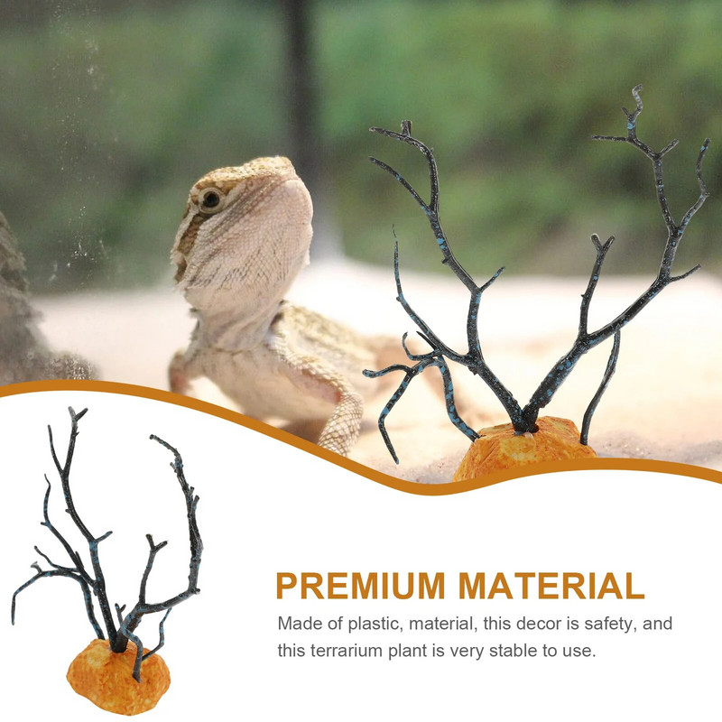 Hüllőtartály növények Halakvárium Kiegészítők Dekoráció Terrárium Hamis hüllők Gyík