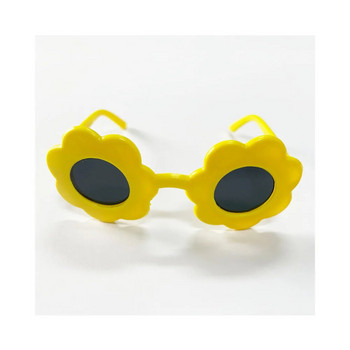 Γυαλιά ηλίου χαριτωμένα κατοικίδια Γυαλιά ηλίανθου για κουτάβι Προμήθειες Αξεσουάρ Pose Small Dogs Cat UV Protection Creative γυαλιά