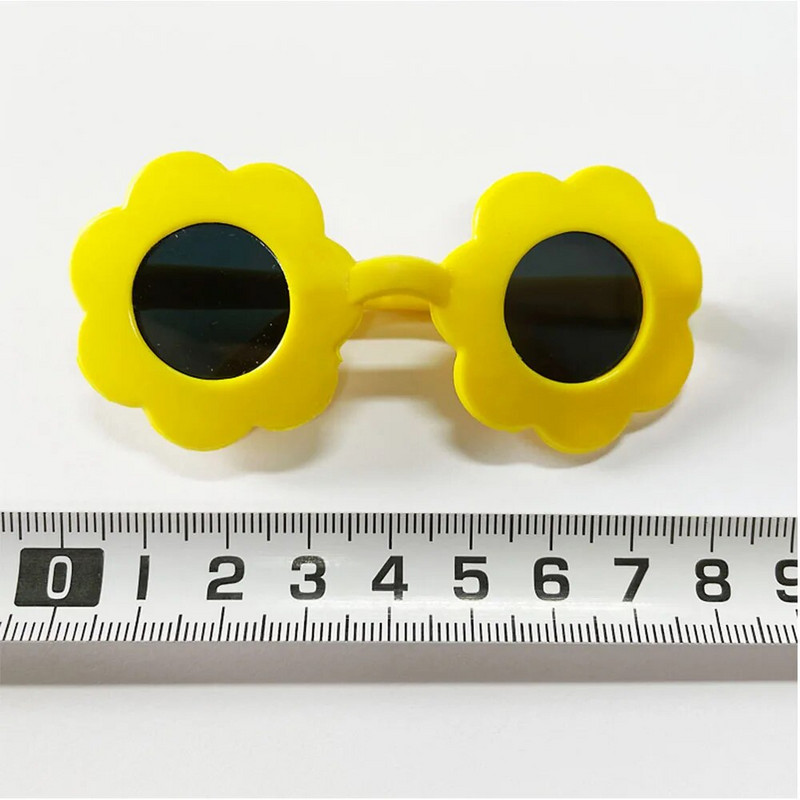 Aranyos kisállat napszemüvegek napraforgó kölyökkutya szemüvegek kellékek kellékek póz kis kutyák macska UV védelem kreatív szemüveg