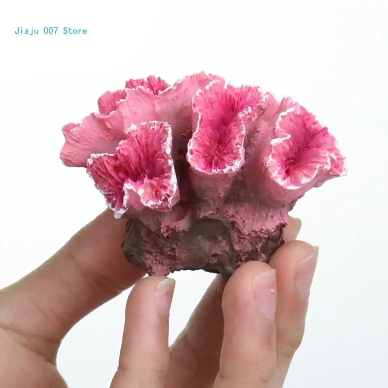 Umjetna biljka koralja Ukrasi u boji za akvarij Polyresin Coral Decor DIY Fish for Tank Decoration Resin Coral Fish Hous C9GA
