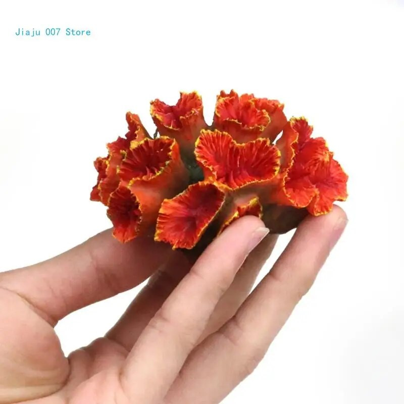 Umjetna biljka koralja Ukrasi u boji za akvarij Polyresin Coral Decor DIY Fish for Tank Decoration Resin Coral Fish Hous C9GA