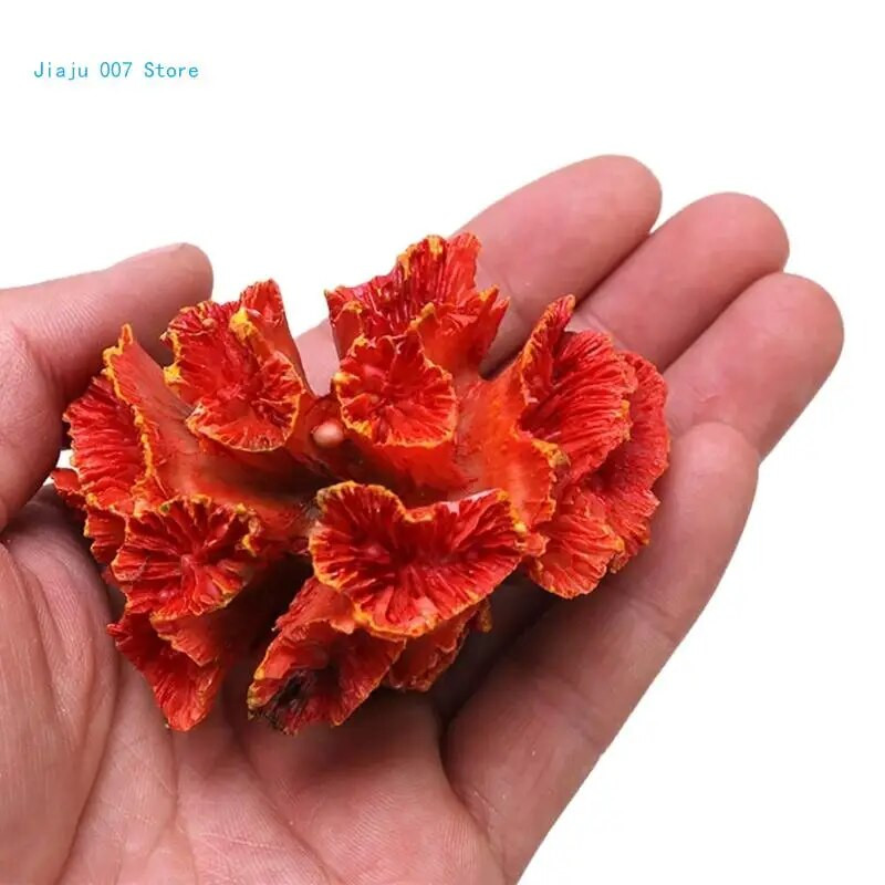 Umjetna biljka koralja Ukrasi u boji za akvarij Polyresin Coral Decor DIY Fish for Tank Decoration Resin Coral Fish Hous C9GA