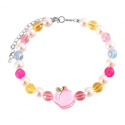 Ogrlica za kućne ljubimce Pribor za kućne ljubimce koji ne ostavlja trag Izvrsne moderne ogrlice za kućne ljubimce Ogrlica od šarenih perli za mačke, pse za stilizovane