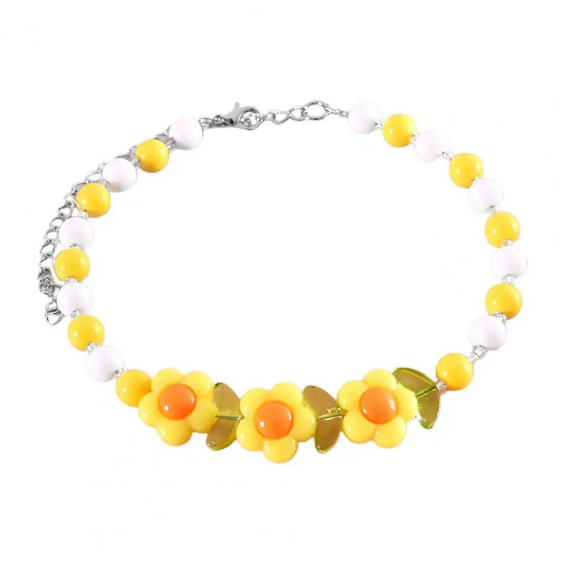 Ogrlica za kućne ljubimce Pribor za kućne ljubimce koji ne ostavlja trag Izvrsne moderne ogrlice za kućne ljubimce Ogrlica od šarenih perli za mačke, pse za stilizovane