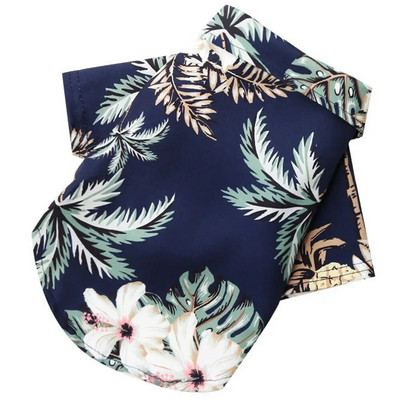 Suvine koerasärk Hawaiian Beach Lemmikloomarõivad Kookosepuu lilledega trükitud kutsikate T-särk väikestele koertele Kassidele Vest Laagri särk mopsile