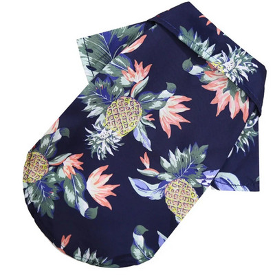 Suvine koerasärk Hawaiian Beach Lemmikloomarõivad Kookosepuu lilledega trükitud kutsikate T-särk väikestele koertele Kassidele Vest Laagri särk mopsile