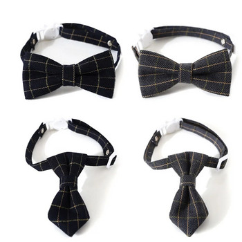 Αξεσουάρ κατοικίδιων γατών Ρυθμιζόμενη γραβάτα με γραβάτα για κατοικίδια γαμήλια γιορτινή γραβάτα για κουτάβι γάτα που καλλωπίζει επίσημο κοστούμι σκύλου για γραβάτα