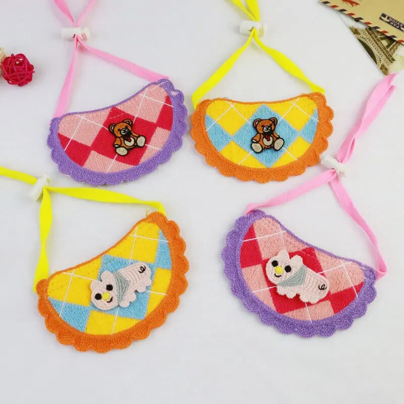 Lemmikloom Diamond Plaid Bib Multikas Kass Sall Sülg Käterätik Kutsikas Kaelarätik Koera Aksessuaar
