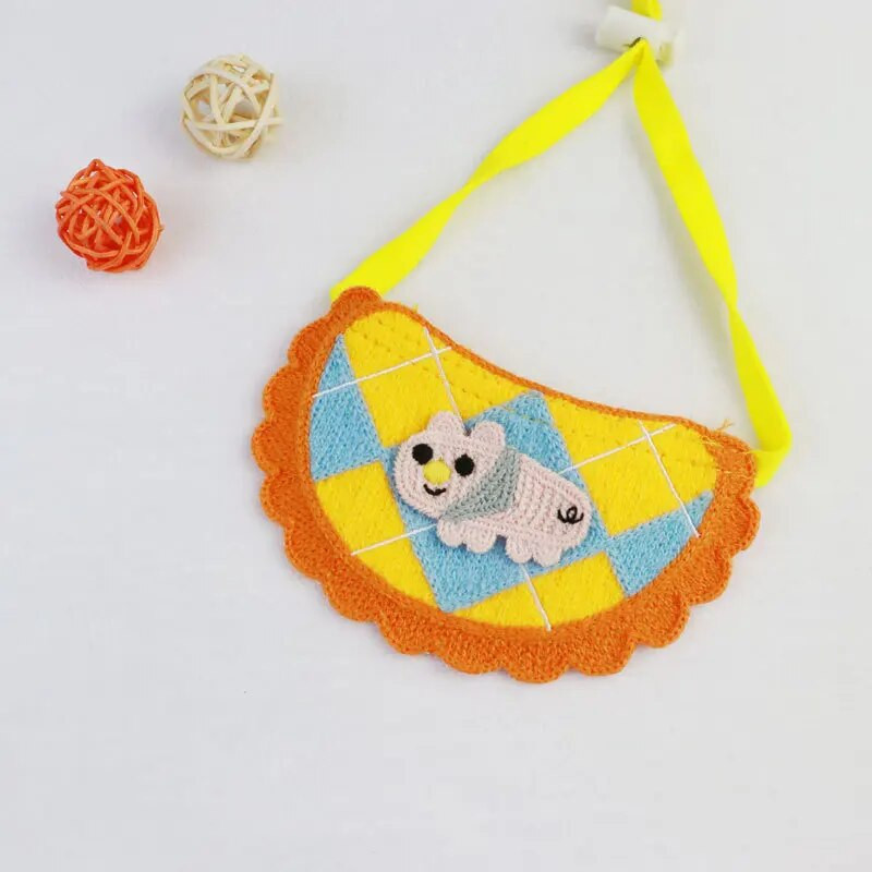 Lemmikloom Diamond Plaid Bib Multikas Kass Sall Sülg Käterätik Kutsikas Kaelarätik Koera Aksessuaar