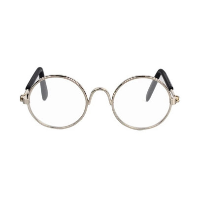 Mājdzīvnieki Kaķis Smieklīgi apaļš rāmis Mini Brilles Fotorekvizīti Black Edge Gold Edge Saulesbrilles Ballīte Kucēns Kaķēns Aksesuāri