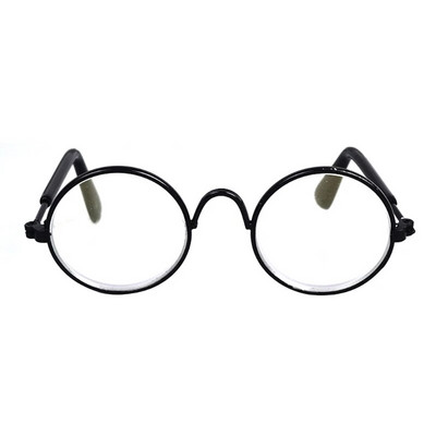 Mājdzīvnieki Kaķis Smieklīgi apaļš rāmis Mini Brilles Fotorekvizīti Black Edge Gold Edge Saulesbrilles Ballīte Kucēns Kaķēns Aksesuāri