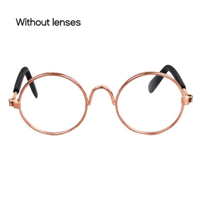 Mājdzīvnieki Kaķis Smieklīgi apaļš rāmis Mini Brilles Fotorekvizīti Black Edge Gold Edge Saulesbrilles Ballīte Kucēns Kaķēns Aksesuāri