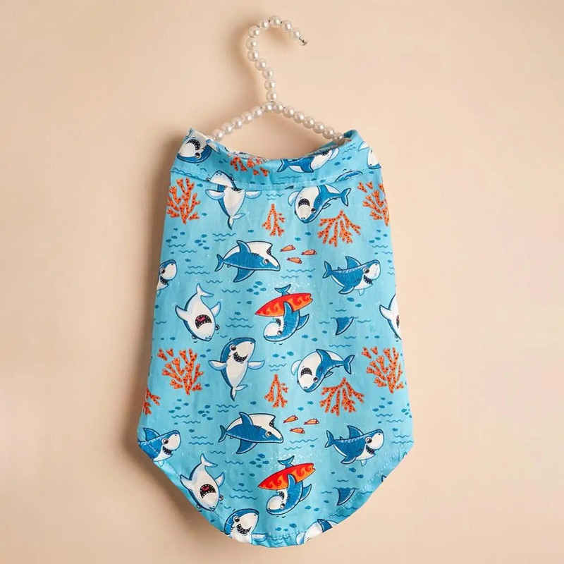 Jauks mājdzīvnieku apģērbs, kostīms suņa kostīms, mīksts, elpojošs mājdzīvnieku suņa krekla komplekts ar īsām piedurknēm