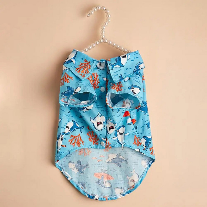 Jauks mājdzīvnieku apģērbs, kostīms suņa kostīms, mīksts, elpojošs mājdzīvnieku suņa krekla komplekts ar īsām piedurknēm