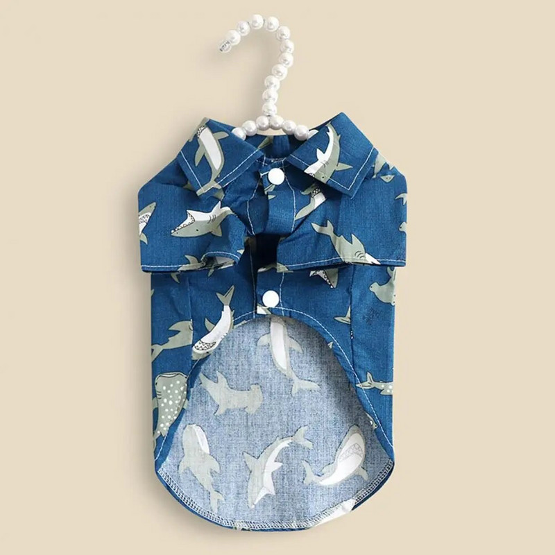 Lovely Pet T-shirt Κοντό μανίκι γάτα Καλοκαιρινό πουκάμισο με δύο πόδια Άνετο unisex φούτερ για κατοικίδια για διακοπές