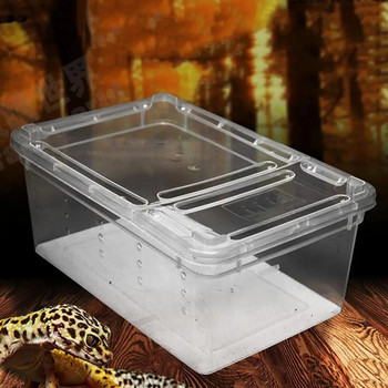 Κουτί εκτροφής Αντιπαραμορφωτικός αεριζόμενος κλωβός αναπαραγωγής κατοικίδιων εκκολάπτοντας δοχείο Μικρά ερπετά κατοικίδιων ζώων Living Box Terrarium Habitat