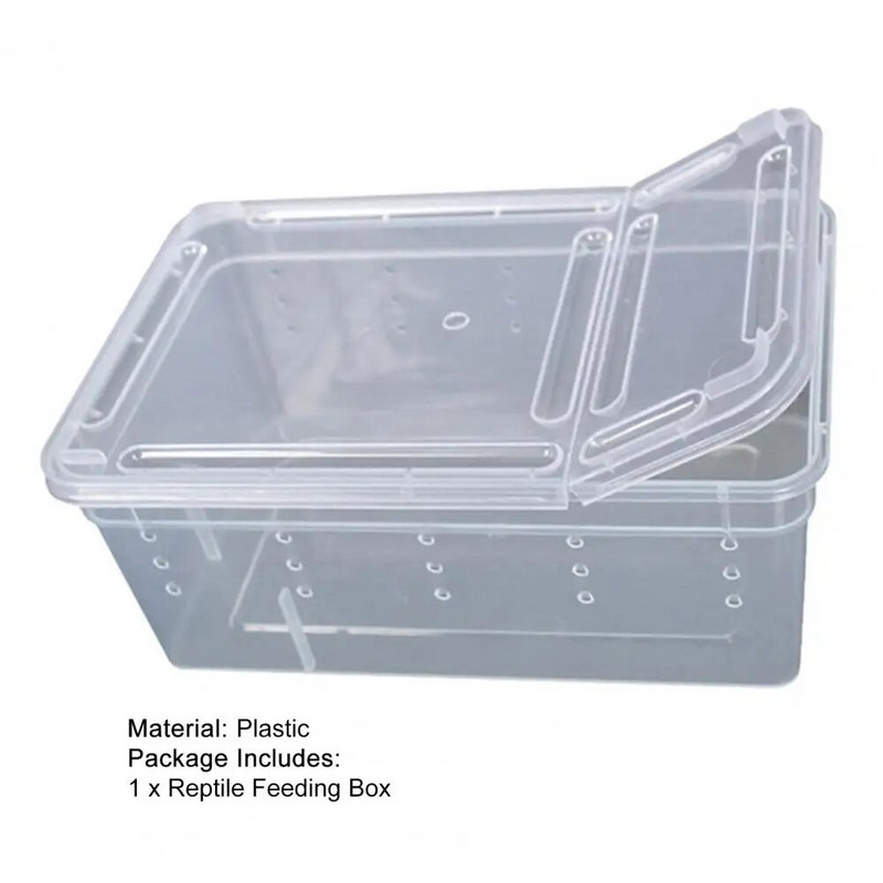 Κουτί εκτροφής Αντιπαραμορφωτικός αεριζόμενος κλωβός αναπαραγωγής κατοικίδιων εκκολάπτοντας δοχείο Μικρά ερπετά κατοικίδιων ζώων Living Box Terrarium Habitat