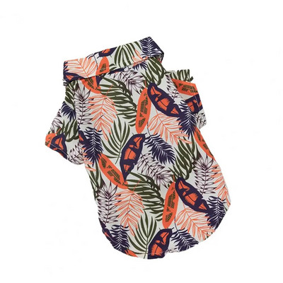 Υπέροχη καλοκαιρινή μπλούζα για σκύλους Εντυπωσιακή ταινία στερέωσης με κοντό μανίκι καλοκαιρινό πουκάμισο για κουτάβι