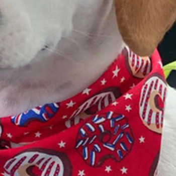 Кучешка кърпичка Модна щампа Кученце Триъгълен шал Прекрасен дишащ мек миещ се Куче Бандана Аксесоари за домашни любимци