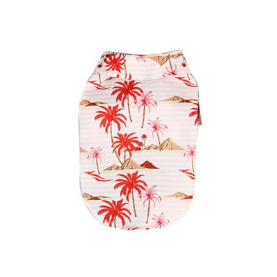 Moodne suvine hingav lilleline reisimiseks Polüesterkiust kassisärk kutsika lühikeste varrukatega lemmikloomade kostüüm koerte riided