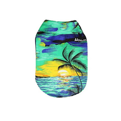 Moodne suvine hingav lilleline reisimiseks Polüesterkiust kassisärk kutsika lühikeste varrukatega lemmikloomade kostüüm koerte riided