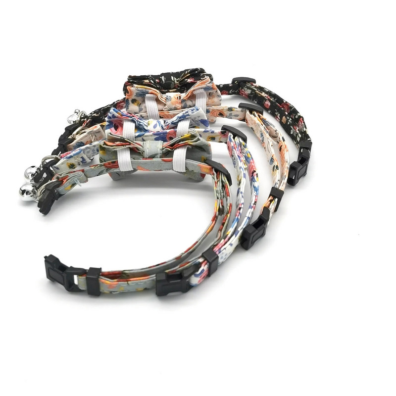 Χαριτωμένο κολάρο γάτας Μικρό κολάρο για κουτάβι για γάτα Φιόγκο Κολιέ με κολιέ γάτα γατάκι με παπιγιόν με κουδούνι για σκύλους Γάτες Τσιουάουα για κατοικίδια