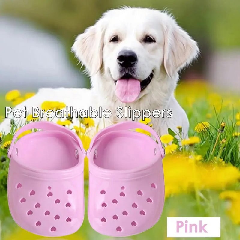 Kišne cipele za pse protiv klizanja Cipele za male pse Slatka čivava proljeće ljeto prozračne mekane mrežaste sandale za pse
