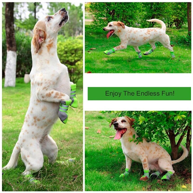 Prozračne cipele za šetnju pasa za kućne ljubimce Mrežaste mekane ljetne cipele za kućne ljubimce Noćne sigurne reflektirajuće čizme za velike male pse