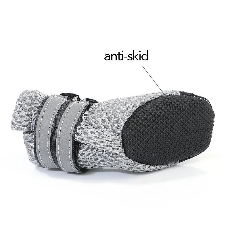 Prozračne cipele za šetnju pasa za kućne ljubimce Mrežaste mekane ljetne cipele za kućne ljubimce Noćne sigurne reflektirajuće čizme za velike male pse