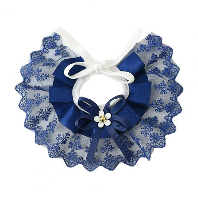 Kaķa siekalu šalle Regulējams loks-mezgls Dizains Kaķēns Krūšutēls Dekoratīvs Uzkrītošs Suņi Kaķi Mežģīnes Viltus Bandana Mājdzīvnieku piederumi