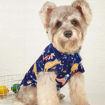 Îmbrăcăminte bună pentru cățeluș Ușor de purtat Bumbac rezistent la uzură Hanorac imprimat cu două picioare pentru câine mijlociu Costum pentru animale de companie