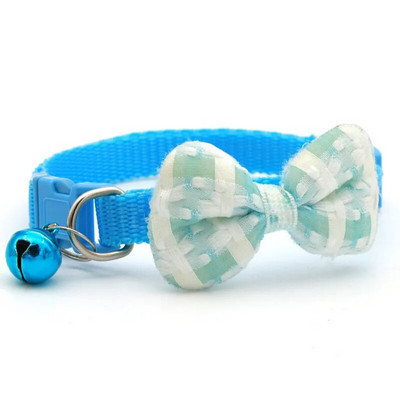 Pet Bowknot Coller reguleeritav väikestele koertele kassidele kaelakee kellukesega ühevärviline nailonist lindiga kaelarihm turvaline lemmiklooma kaelarihm