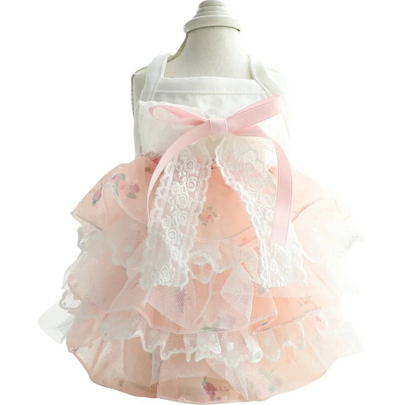 Odjeća za pse Ljetna tanka mačka Suknja od kolača od šifona Princeza Veleprodaja Odjeća za kućne ljubimce za male pse Haljine za pse