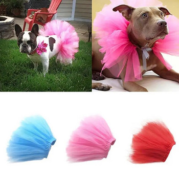 Summer Princess Pet Cat Wedding Dress Sweet Dog Mesh Skirt Solid Clothes Pet Tutu Skirt Pet Clothes