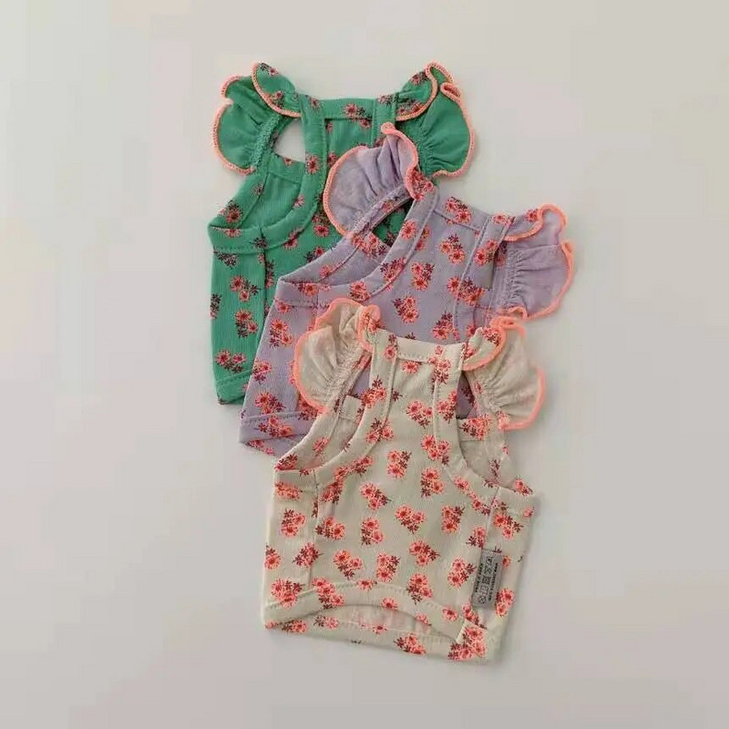 Armas lilleline lemmikloomavest Koer Kass Lendav Varrukas Seene Curling Väike lilleline Kaisukaru Kevadsuvi Lemmikloomariided Varud Koerariided