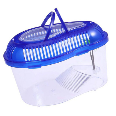 Akvarij za kornjače, spremnik za kornjače Spremnik za kornjače s platformom za sušenje Terarij za reptile Mali spremnik za kornjače s poklopcem i ručkom