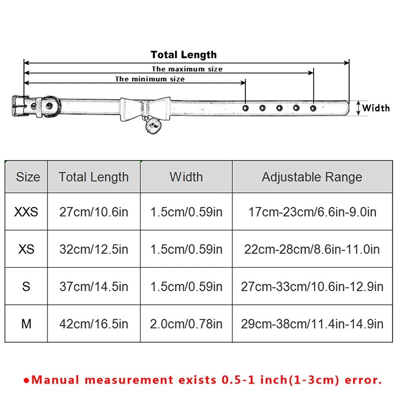 Περιλαίμιο γάτας Bowknot PU Δερμάτινο κολιέ με καμπάνες Ρυθμιζόμενο μικρό σκύλο για κουτάβι γατάκι Αξεσουάρ για κατοικίδια