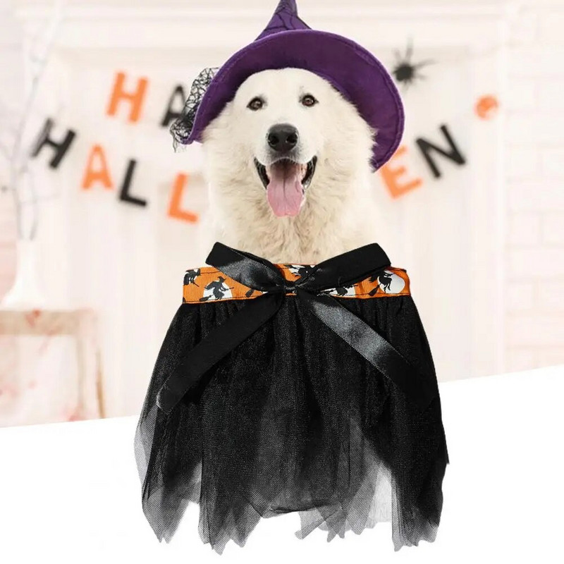 Ρούχα για κατοικίδια Σχεδιασμός με φιόγκους κόμπους Διακοσμητικό νήμα δίχτυ Καλοκαιρινή φούστα τούλι για σκύλους για κατοικίδια Φόρεμα για κατοικίδια