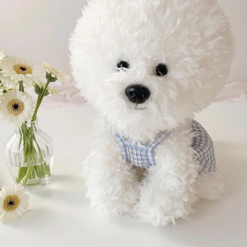 Lemmiklooma koera seelik Mood Koera ruuduline Kleit Kutsikas Printsess Seelik Suvine Kassi Kleit Pehme Lemmiklooma Kassipoja Riietus Chihuahua koera riided