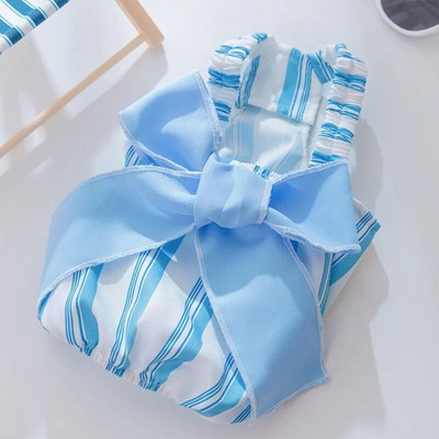Modes suņu rūtainu kleitu bante kucēnam princeses svārki Vasaras kaķu kleita mīksta mājdzīvnieku kaķēnu apģērbi Čivavas suņu apģērbi Mājas suņa svārki