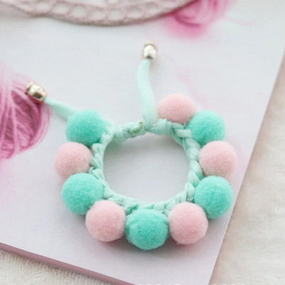 Λούτρινο σφαιρικό σφαιρίδιο Χαριτωμένο κολάρο γάτας υφαντό μωβ γλυκό κολιέ για κατοικίδια μαντίλι γατούλα Αξεσουάρ για κουτάβι Λουράκι για λαιμό για κουτάβι Yorkie Chihuahua