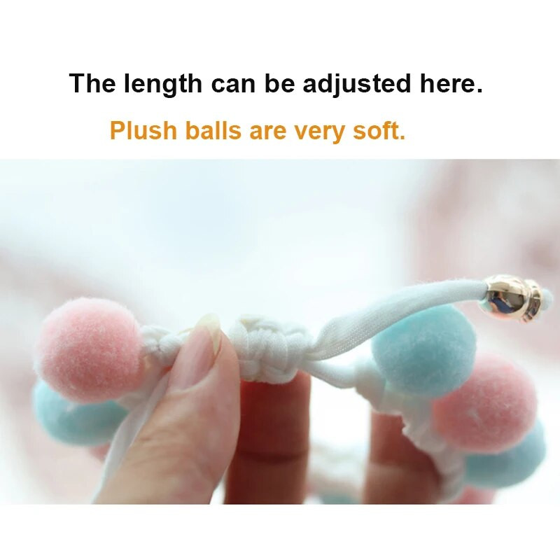 Λούτρινο σφαιρικό σφαιρίδιο Χαριτωμένο κολάρο γάτας υφαντό μωβ γλυκό κολιέ για κατοικίδια μαντίλι γατούλα Αξεσουάρ για κουτάβι Λουράκι για λαιμό για κουτάβι Yorkie Chihuahua